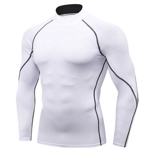 Best Quality Breathable Rash Guard Quick Dry Eco-Friendly MMA Rash Guard Long Sleeve for Men Custom Logo OEM Supply Rash Guard - Product Image 6