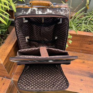 2025 nuevo diseño Vintage maleta con ruedas profesional equipaje de mano de cuero genuino bolsas de viaje duraderas y cómodas - Product Image 5