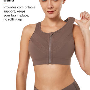 Sujetador Deportivo Transpirable con Logotipo Personalizado al por Mayor, de Alta Calidad, sin Costuras, para Mujer, para Gimnasio, Yoga y Fitness - Product Image 3