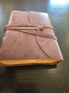 Carnet de croquis en cuir véritable vintage, reliure cousue, couverture rigide, format B6, journal de voyage pour le dessin, cadeau - Product Image 6