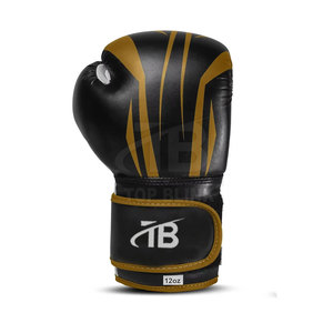 Professional Made Genuine Leather Adult Boxing Gloves with Moisture Wicking and <b>Hook</b> & Loop Closure Customizable for Training - Product Image 3