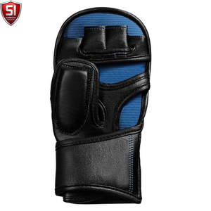 Gants de sparring MMA de haute qualité, sur mesure, en cuir PU, antidérapants, avec sangle de poignet réglable, fermeture auto-agrippante, pour adultes - Product Image 6