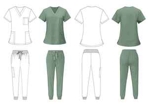 High Performance Women Medical <b>Scrub</b> <b>Set</b> Modern Nurse Uniform OEM Wholesale Medical Uniform <b>Set</b> - Product Image 4
