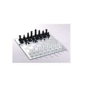 Juego de Ajedrez Acrílico Transparente Esmerilado Personalizado al por Mayor, Elegante Juego de Mesa de Cristal, Artesanía de Lujo para Mesa, Regalo Decorativo, Ajedrez Acrílico - Product Image 2