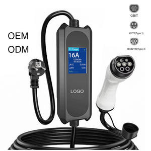 Charger 16A/32A Portable Charger Station Fast EV Charger 7kw Tipe 2 Manufacture Type 1 Type 2 GB/T Charger for Electric Vehicle - Product Image 1