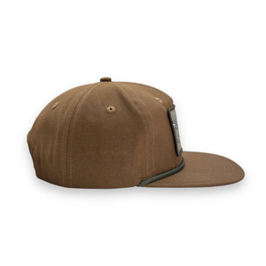 Gorra de Pesca y Caza de Perfil Medio con Visera Plana, Estilo Vintage, de Lona Resistente de 5 Paneles, con Cierre a Presión, Parche con Logotipo y Cuerda Decorativa - Product Image 3