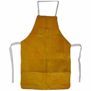Household Cleaning Tools Custom Heat Proof <b>Apron</b> Cow Spit Leather <b>Work</b> Welding <b>Aprons</b> for Body Protection Construction <b>Apron</b> - Product Image 1