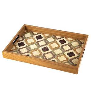 Bandeja de Desayuno Artesanal, Rectangular Grande, Bandejas Personalizadas a Precio de Fábrica, Bandejas de Madera MDF, Artículos de Decoración para el Hogar, Resistentes al Agua - Product Image 2