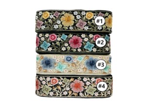 High Quality Handmade Lace Trim Luxury Elegant Floral Embroidery <b>Tulle</b> Mesh Border Traditional Bridal Dresses Shoes Elegant - Product Image 2