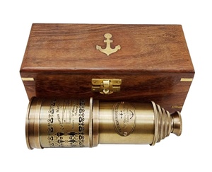 Télescope antique en laiton nautique en gros avec boîte en bois marron monoculaire maritime Spyglass pour collectionneurs et article de cadeau - Product Image 5