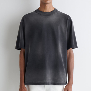 เสื้อยืดโอเวอร์ไซส์ผู้ชาย True Real Studio ผ้าฝ้ายพิมพ์ลายตัวอักษรสีน้ำตาล แขนสั้น สวมใส่สบาย ระบายอากาศได้ดี คอกลม - Product Image 1