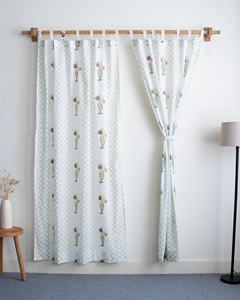Rideaux en coton imprimé de luxe pour les fenêtres et les portes du salon, stores attrayants pour la décoration intérieure des hôtels - Product Image 1