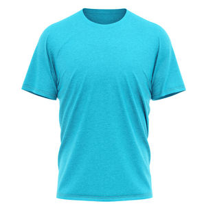 T-shirts pour hommes à col rond et manches courtes, couleur unie, décontractés, 100 % coton jersey, coupe classique, design personnalisé, vente en gros, faible MOQ - Product Image 4