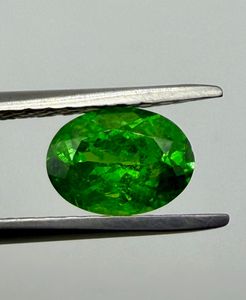 Pierre précieuse naturelle de tsavorite grenat, taille ovale, vert éclatant, pierre de collection pour bijoux - Product Image 5