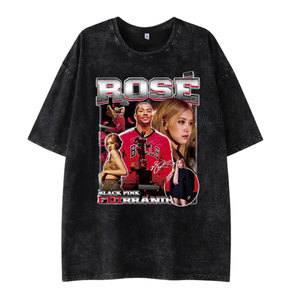 T-shirt Homme Noir Oversize à Col Rond et Manches Courtes avec Imprimé au Dos, Style Décontracté, en Coton Jersey Couleur Unie Teinte Unie, Coupe Ajustée - Product Image 5