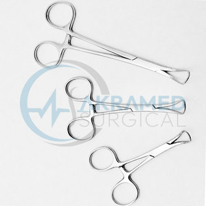 Ensemble de 3 pinces à serviettes en acier inoxydable, pinces chirurgicales pour drapage, instrument médical certifié CE, réutilisable, 9 cm, 11 cm, 14 cm - Product Image 4