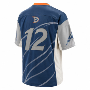 เสื้อฟุตบอลอเมริกันชาย DRAVELLE คอวี แขนสั้น ผ้าตาข่าย โพลีเอสเตอร์ 100% ระบายเหงื่อได้ดี หมายเลขทีมแบบกำหนดเอง - Product Image 5
