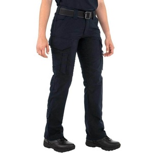 2022 Keven Impex KI-714 Women's <b>Elastic</b> <b>Waist</b> Mid Rise Solid Spandex/Cotton Cargo Pants Pockets Quick Dry Moto Biker Style - Product Image 3