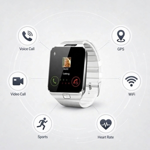 <span class=keywords><strong>Smartwatch</strong></span> DZ09 con SIM, Videochiamate WiFi, Supporto Android e <span class=keywords><strong>iOS</strong></span>, Orologio Sportivo con Funzione Telefono e Slot SIM - Product Image 3