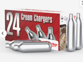 Cartouches de crème écologiques 8g pour chargeurs de crème, lot de 24 cartouches métalliques pour desserts, logo personnalisé pour la décoration de gâteaux et la pâtisserie, 640g 615g - Product Image 4