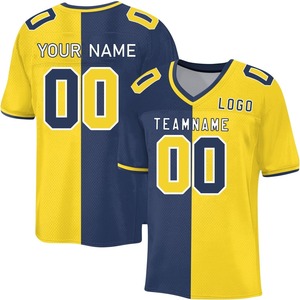 เสื้อฟุตบอลออกแบบเอง สีเขียวหญ้า สีส้ม สีดำ เสื้อฟุตบอลแฟชั่นผ้าตาข่าย - Product Image 2