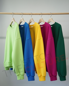 Sudadera Personalizada de Alta Calidad, Gruesa, Extra Grande, de Felpa, Estilo Vintage, de Algodón Teñido Liso - Product Image 6