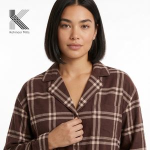 Women Linen Cotton Striped Pajama <b>Set</b> Button Up Shirt and Pants Two Piece Homewear - Product Image 4