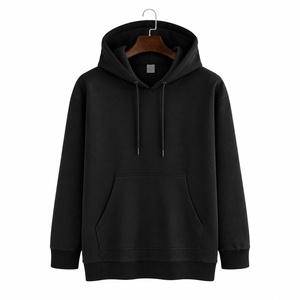 Sweat à capuche classique pour homme avec cordon de serrage réglable, poche kangourou avant, poignets côtelés et coupe décontractée - Product Image 3