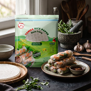Papier de riz vietnamien – Fournisseur direct d'usine, certifié FSSC, HALAL, ISO, HACCP, spécialiste de l'exportation - Product Image 1