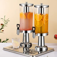 Distributeur de jus froid commercial en acier inoxydable à tête unique 6L, machine à boissons en libre-service pour hôtels, cafés occidentaux et bière 3L-9L