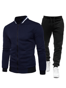 Chándal Deportivo Transpirable de Cuello Redondo y Corte Ajustado para Hombre, Estilo Europeo Americano Estándar, Nueva Temporada Primavera-Otoño, OEM - Product Image 5