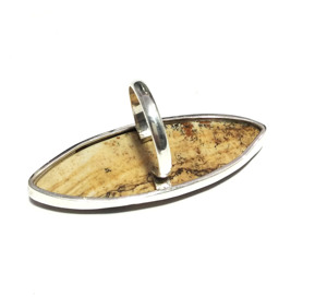 Anillo de Plata de Ley 925 con Piedra Lunar Arcoíris Natural y Tanzanita, Diseño Floral Estilo Bohemio, Hecho a Mano con Múltiples Gemas KGN - Product Image 2