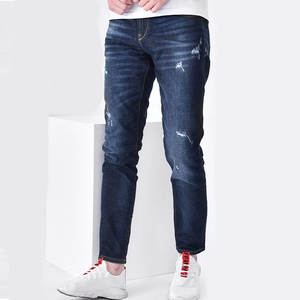 Jeans QYS de Cintura Alta, Corte Recto Ajustado, Transpirables, Estilo Vintage, Ecológicos, de Spandex/Algodón, con Abertura en el Bajo, Lavado Claro, para Mujer, Casuales - Product Image 2