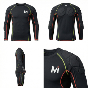 Conjunto Deportivo de Compresión y Soporte Muscular Transpirable para Hombre, MALUZA, Estilo Europeo y Estadounidense - Product Image 6