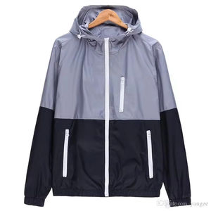 แจ็คเก็ตโค้ชกันลมแฟชั่นใหม่สำหรับผู้ชาย ผ้าโพลีเอสเตอร์และไนลอน 100% เสื้อกันลมกันน้ำสำหรับฤดูหนาว - Product Image 5