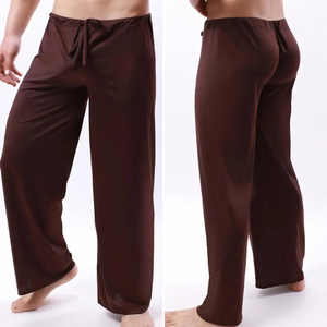Wholesale <b>Men</b> Sports <b>Trousers</b> <b>Men</b> Clothing <b>Yoga</b> Pants Low Waist Drawstring Straight Loose Thin Sports Comfortable Elastic Waist - Product Image 2