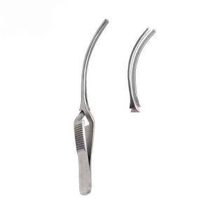 Pince microscopique courbée Astrin Surgical Bulldog Cross Action Diethrich en acier inoxydable, instrument manuel pour chirurgie cardiaque, certifié CE - Product Image 2