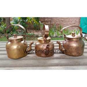 <b>Vintage</b> Brass Tea <b>Kettle</b> Single Piece Home Decor - Product Image 2