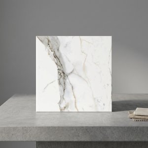 Carreaux de sol en porcelaine effet marbre brun Breccia 600x600mm polis antidérapants résistants aux acides pour les intérieurs de hall - Product Image 1