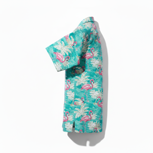 Camisa Hawaiana Casual para Hombre, Satinada, con Estampado Floral de Palmeras, Manga Corta, con Botones, para Playa, Anti-Pilling - Product Image 5