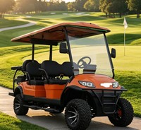 Carrito de Golf Eléctrico A617.4+2G de 6 Plazas para Conducir en Todo Tipo de Terreno y en Carreteras Mojadas