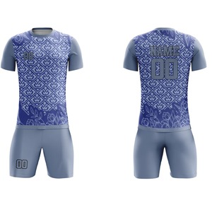 Uniforme de football personnalisé de qualité supérieure à manches courtes, respirant, 100% polyester, protection UV, séchage rapide, antibactérien, personnalisé - Product Image 6