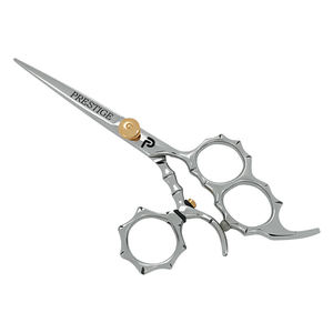Ciseaux de coiffure professionnels en acier inoxydable japonais 440C, manche long, marque Prestige, pour salon, barbier, coiffeur - Product Image 5