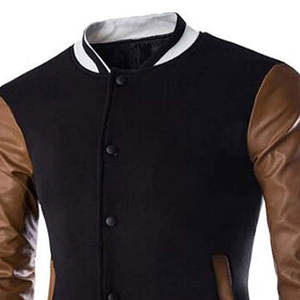 Nouvelles vestes universitaires décontractées en toile style streetwear, col montant, logo personnalisable, vente en gros, tenues chaudes et élégantes à superposer - Product Image 3