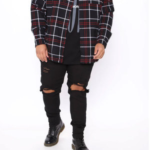 Jeans classiques unisexes pour hommes et femmes, coupe ample, style délavé, jambe large, denim décontracté pour l'extérieur, pantalon baggy en denim pour hommes - Product Image 6