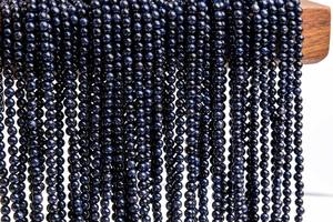 ลูกปัดหินโกลด์สโตนสีน้ำเงินสำหรับทำเครื่องประดับ สร้อยข้อมือ สร้อยคอ งานฝีมือ DIY - Product Image 4