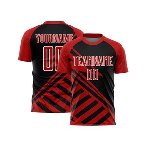 Camiseta de Fútbol Personalizada con Nombre y Número, Diseño Sublimado de Dos Tonos, 100% Poliéster, Unisex, para Verano - Product Image 3