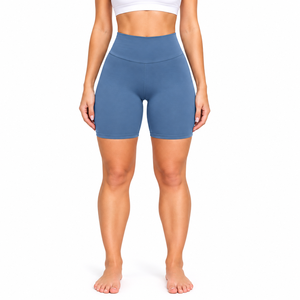 Pantalones Cortos de Ciclismo para Mujer, Cintura Alta, Elásticos, para Fitness, Yoga, Gimnasio, Ropa Deportiva, Producción de Ropa al por Mayor OEM Personalizada - Product Image 1