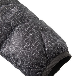 <b>Women</b> Black Textured Quilted <b>Jacket</b> Casual Winter Outerwear Solid Color Windproof Thick Regular Fit - Product Image 5