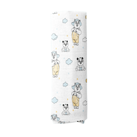 Couverture d'emmaillotage en mousseline, serviette de bain à capuche pour bébé, en coton biologique, rafraîchissante, unie, douce, enveloppante pour nouveau-né, imprimé floral personnalisé, portable, OEM